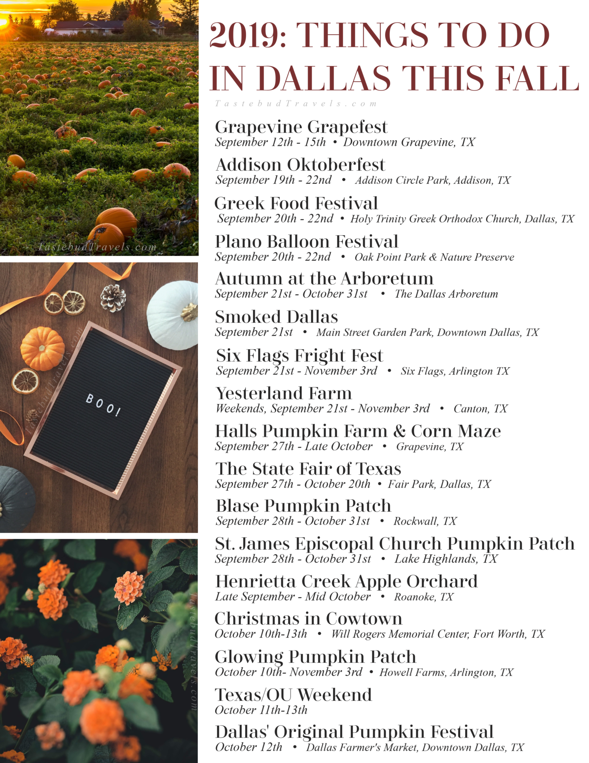 Things to do in Dallas this fall